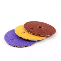Disques de polissage diamantés OEM 4 pouces 3 étapes pour le polissage du granit et du quartz