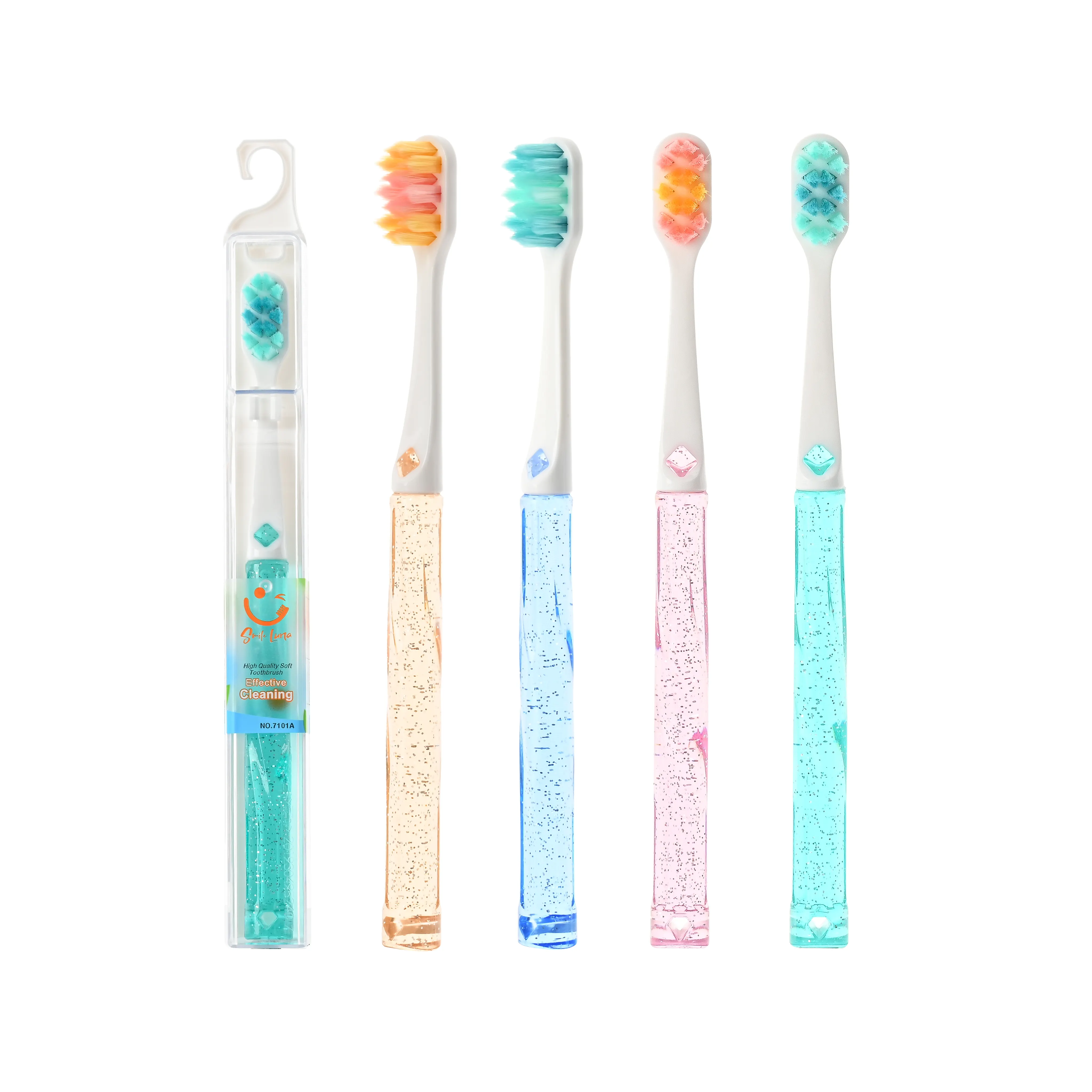 OEM Smile Luna 7101 10000 Super Soft Plastic Adult Soft Bristle Tooth Brush Toothbrush