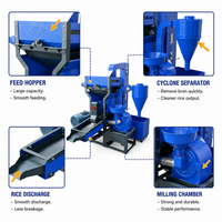 Machine à décortiquer le riz à haut rendement et faible taux de bris, machine combinée de polissage du riz et de broyage du maïs pour atelier commercial