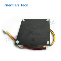 Dissipateur thermique en aluminium de la puissance 50*50*25mm de 20W avec le ventilateur pour la puce d'unité centrale