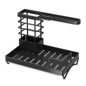 Estante <span class=keywords><strong>de</strong></span> almacenamiento <span class=keywords><strong>de</strong></span> manteles <span class=keywords><strong>de</strong></span> cocina multicapa <span class=keywords><strong>de</strong></span> fácil instalación con plato, toalla, detergente, botella, palillo/cuchillo/tenedor - Product Image 5