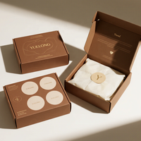 Boîte en carton personnalisée pour vêtements, cadeaux, chaussettes, boîte d'expédition recyclable vide, emballage cadeau artisanal en papier