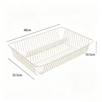 Égouttoir à vaisselle simple en métal, moderne, multifonctionnel, mobile, portable, non pliable, durable, étanche, pour cuisine commerciale