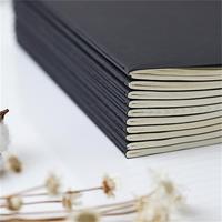 Bedrucktes Logo A4/A5/A6 Größe Kraftpapier Genäht Gebunden 40 Blatt Schul-Blanko-Notizbuch Kleines Journal Tagebuch Geschäftsstil als Geschenk