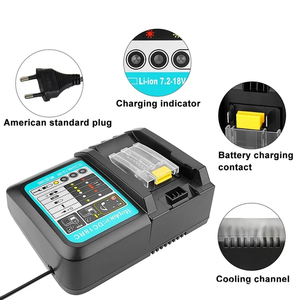 <span class=keywords><strong>Cargador</strong></span> de Batería para Herramientas Eléctricas <span class=keywords><strong>DC18RC</strong></span>, Compatible con Baterías de Litio BL1840B BL1860B de 18V - Product Image 3