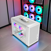 ZeroMaster P60 Portable Full Tower Mini ITX Case M-ATX PC USB 3.0 Type-C Interface Aluminum Tempered Glass Gaming Computer
