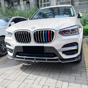 Bmw X3 G01 Front Bumper Lip Splitter Piano Black Carbon Fiber Texture 2018 2021 At Automatic Transmission - Product Image 3