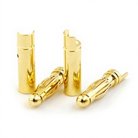 Amass GC4011-M/GC4011-F Prise banane en cuivre pur plaqué or 40 mm pour modèles réduits d'avions RC 500V 5-70A pour moteurs