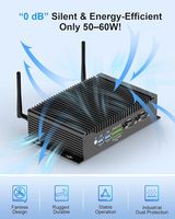 Ce mini PC industriel prend en charge une double stockage flexible avec un slot M.2 SSD (SATA/NVMe, jusqu'à 2 To) et un slot HDD/SSD de 2,5 pouces