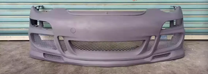 Para Porsche 997 GT3 RS 997,1, parachoques delantero, kit de carrocería de fibra de carbono, rejilla de carcasa grande, escape de labio trasero para actualización de modelo 05-08 - Product Image 3