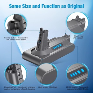 Batería de Repuesto de Iones de Litio de 25.2v 3500mAh de Capacidad Real para Aspiradora Inalámbrica <span class=keywords><strong>Dyson</strong></span> <span class=keywords><strong>V10</strong></span> Animal <span class=keywords><strong>V10</strong></span> <span class=keywords><strong>Absolute</strong></span> - Product Image 2