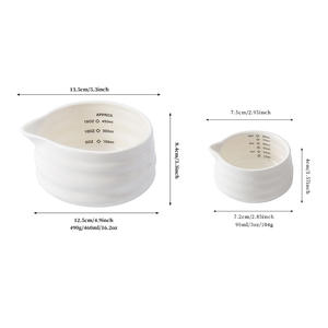 Juego de Tazas de Matcha de Porcelana Chaozhou de 450 ml y 90 ml, Resistentes al Calor, Accesorios para la Ceremonia del Té, Cerámica Blanca - Product Image 1