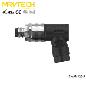Conector de Cable Circular Flexible Óptico de Montaje en Campo de Ángulo Recto Marvtech - Product Image 2