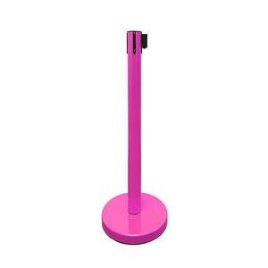 Correa retráctil de barandilla, correa de Color <span class=keywords><strong>rosa</strong></span> de stanchion, para museo - Product Image 4