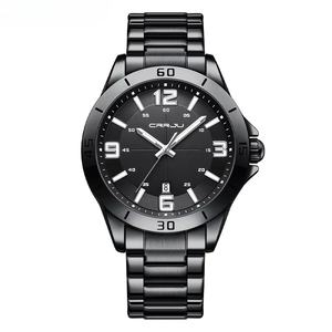 Reloj de Cuarzo para Hombre, Estilo Casual de Negocios, Acero Inoxidable, Resistente al Agua, Números Grandes, Ventana de Calendario, Reloj Deportivo - Product Image 3