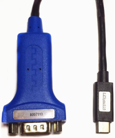 Kabel Adaptor Serial USB Type C ke RS232 dengan Pengisian Cepat 3A, Selubung PVC & TPE untuk Komputer