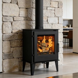 Poêle à bois d'intérieur à flamme réelle, design sans fumée, pour chauffage domestique, décoration intérieure, villa, <span class=keywords><strong>résidence</strong></span> rurale auto-construite - Product Image 3