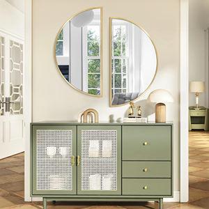 Espejo de Pared Moderno Art Deco con Marco Metálico, Forma de Nube, Espejo Decorativo de Lujo Irregular para Colgar en la Pared del Baño o el Hogar - Product Image 5