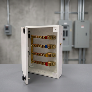 Caja de Distribución de Barras Colectoras de 200 Amperios, Cobre, 4 Polos, Modelo KK75, Uso Industrial Interior/Exterior, 85371000, Envío OMDMS, Proveedor - Product Image 3