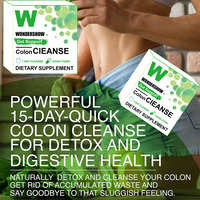 Colon Cleanse Pills Body Detox Intestinal Guard Cleanser pour l'estomac Natural Weight Flush Cleaner Complément Complexe, Femmes Hommes