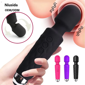 Potente Vibratore a Bacchetta in Silicone per Donne, Giocattolo Sessuale per Adulti, Massaggiatore Clitorideo e Punto G, Stimolazione Riscaldata per Piacere Intimo - Product Image 1
