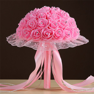 Ramo de Novia con Flores Artificiales, Accesorios para Boda, Ramo para Vestido de Novia - Product Image 2