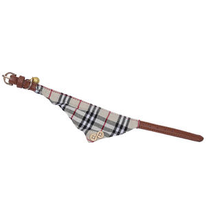 Juego de 3 piezas a cuadros británicos de pañuelos triangulares para perros <span class=keywords><strong>Collar</strong></span> con lazo y correa a juego - Product Image 4