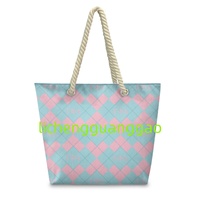 Promotion Usine : Sac Fourre-tout en Corde de Chanvre pour Sororité, Réutilisable, en Tissu, Sac de Courses de Haute Qualité, Sac de Week-end