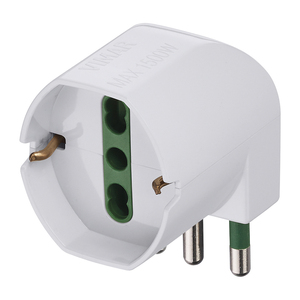 Adaptateur universel à 90 degrés, convertisseur de prise blanche, puissance maximale 1500W - Product Image 1