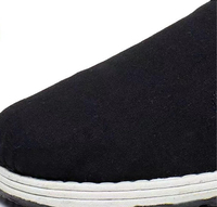 Chaussures de Kung Fu et Tai Chi pour hommes Veca Vc, paire de 2, dessus en toile, doublure en tissu de coton, semelle intermédiaire en caoutchouc, semelle extérieure absorbant la transpiration