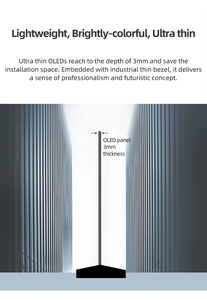 จอแสดงผล <span class=keywords><strong>OLED</strong></span> แบบโปร่งใส SKD ป้ายดิจิทัล UHD แบบสัมผัส จอแสดงผลบางเฉียบ เครื่องเล่นโฆษณา จอแสดงผล <span class=keywords><strong>OLED</strong></span> - Product Image 3