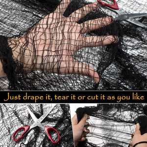 2022 Halloween décorations de fête intérieures et extérieures tapisserie de gaze de soie géante de haute qualité conception effrayante et effrayante - Product Image 5