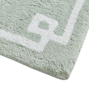 Db Cotton Tufted <b>Bath</b> Rug 20x30 <b>Memory</b> <b>Foam</b> Backing Geometric Pattern Bathroom <b>Mat</b> - Product Image 6