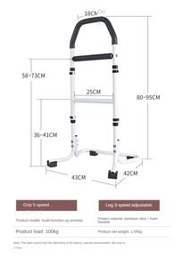 Andador de movilidad de aluminio/Andador de aluminio plegable/Soporte de antebrazo Andador de aluminio con ruedas - Product Image 6