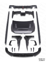 Kit carrosserie pour Volkswagen Golf 8 GTI MK 8 CMST Design Carbone sec Lèvre avant Diffuseur arrière Jupes latérales Aile capot Spoiler arrière