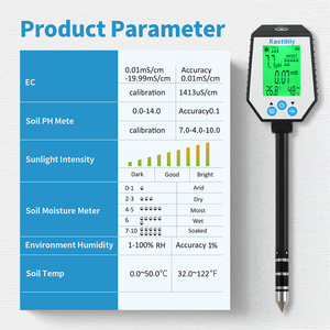 <span class=keywords><strong>pH</strong></span>-mètre professionnel 6 en 1 de qualité supérieure, directement de l'usine, <span class=keywords><strong>pH</strong></span>-mètre intelligent pour sol, OEM Ahchto, précision 0,01 <span class=keywords><strong>pH</strong></span>, affichage LED - Product Image 6