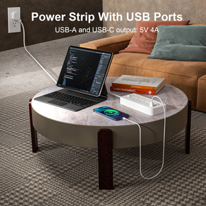 Multiprise portable 6 prises avec câble de 1,5 m, facile à transporter pour sac à dos de voyage - Product Image 6
