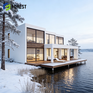 Paquete Completo de Villa Prefabricada Moderna de Acero Ligero con Diseño Impermeable para Entrega Rápida y Montaje Veloz en Sitio - Product Image 1