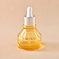 Nouvelle conception, vente en gros, flacon compte-gouttes en verre givré de 30 ml (1 oz), flacon pour sérum, huile essentielle, flacon compte-gouttes cosmétique