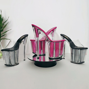 <span class=keywords><strong>Sandalias</strong></span> de Moda para <span class=keywords><strong>Mujer</strong></span>, Talla Grande, Nuevas, con Tacón de Aguja para Pole Dance, 20 cm, Antideslizantes, Aumentan la Altura, para Caminar y Desfiles - Product Image 6