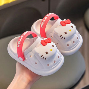 1 paire de chaussures à enfiler pour filles, pantoufles d'été, pantoufles blanches, mignonnes et antidérapantes, confortables et douces pour bébés - Product Image 4