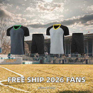 Envío <span class=keywords><strong>Gratis</strong></span> Camisetas de Fútbol Personalizadas Ligeras <span class=keywords><strong>para</strong></span> Adultos Unisex Tallas Grandes 100% Poliéster de Secado Rápido Corte Regular Cuello Redondo - Product Image 2