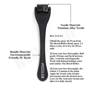 Vente chaude Organique Vegan Hommes Soins Toilettage Cadeau Ensemble Croissance Des Cheveux Barbe <span class=keywords><strong>Moustache</strong></span> Bois De Santal Croissance De <span class=keywords><strong>La</strong></span> Barbe Derma Rouleau Kit - Product Image 5