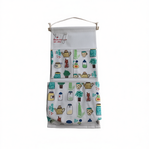 MNJ Hanging Bag 3 Pockets Kitchen Storage Organizer With Hook For Utensils And Spices - Product Image 2