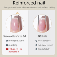 RS Nail Wholesale Reinforcement Gel Polish Strong Adhesion Anti-Lifting 28 Days Long Professional Shaping Hard Nail Gel Builder