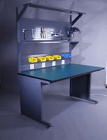 Nouvelle table de travail antistatique pour la réparation informatique avec panneau suspendu, ligne d'assemblage ESD, table de travail portable, table d'assemblage de pièces
