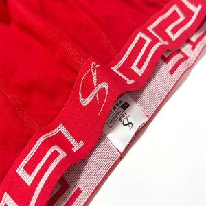 La migliore vendita di colore rosso traspirante in tinta unita da uomo Boxer biancheria intima di cotone Spandex per il commercio all'ingrosso - Product Image 4