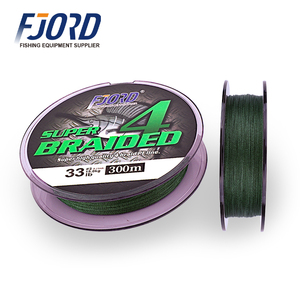 FJORD 300m 4-Braid haute résistance PE ligne <span class=keywords><strong>de</strong></span> pêche multicolore <span class=keywords><strong>fil</strong></span> flottant pour lac rivière océan bateau et pêche en ruisseau - Product Image 1