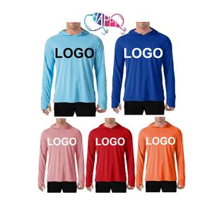 Upf 50 Custom Logo Sonnenschutz Feuchtigkeit transport Camouflage Fishing Wear Herren Damen Langarm belüftete UV-Angel hemden - Product Image 1