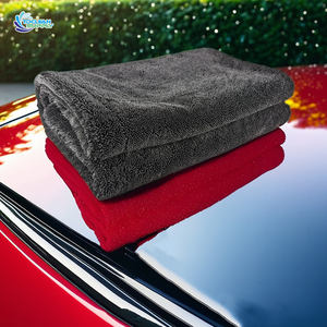 <span class=keywords><strong>Serviette</strong></span> de séchage pour voiture en microfibre à boucles torsadées ultra-absorbante 1200 GSM 1600 GSM – Serviettes en microfibre pour voitures - Product Image 3